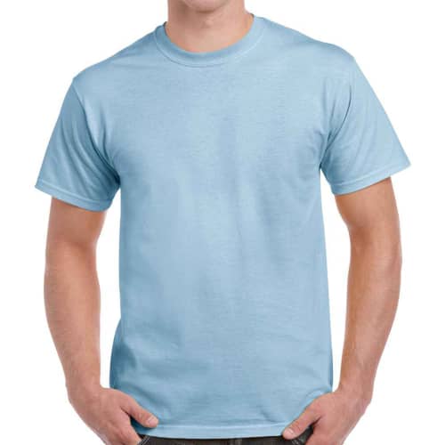 Gildan Heavy Cotton T-Shirts in Light Blue