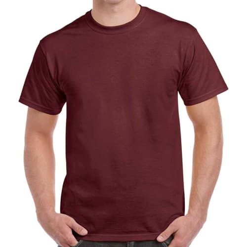 Gildan Heavy Cotton T-Shirts in Maroon