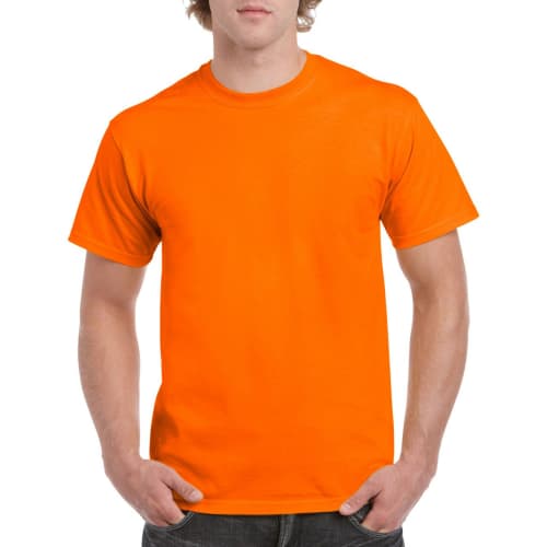 Gildan Heavy Cotton T-Shirts in Safety Orange