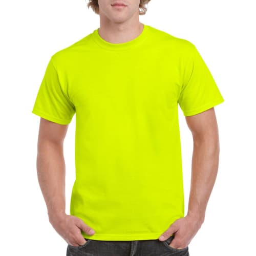 Gildan Heavy Cotton T-Shirts in Safety Green