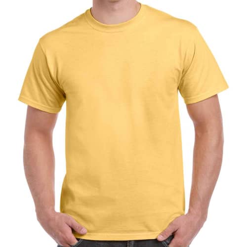 Gildan Heavy Cotton T-Shirts in Yellow Haze