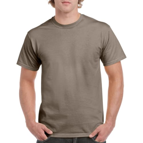 Gildan Heavy Cotton T-Shirts in Brown Savana