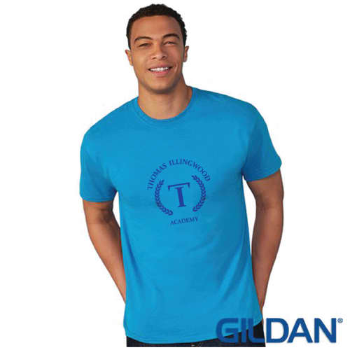 Printed Gildan Heavy Cotton T-Shirts in Sapphire Blue from Total Merchandise