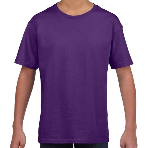 Gildan Children's Softstyle T-Shirts in Purple