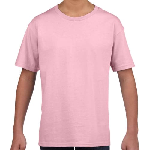 Gildan Children's Softstyle T-Shirts in Light Pink