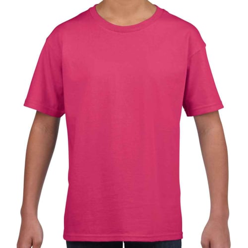 Gildan Children's Softstyle T-Shirts in Heliconia