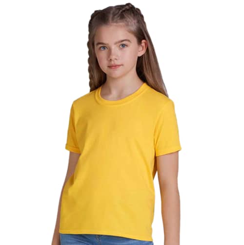 Gildan Children's Softstyle T-Shirts in Daisy