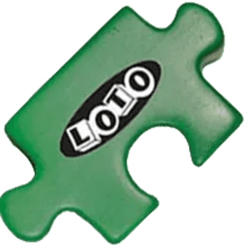 Stress Jigsaw Piece in Green