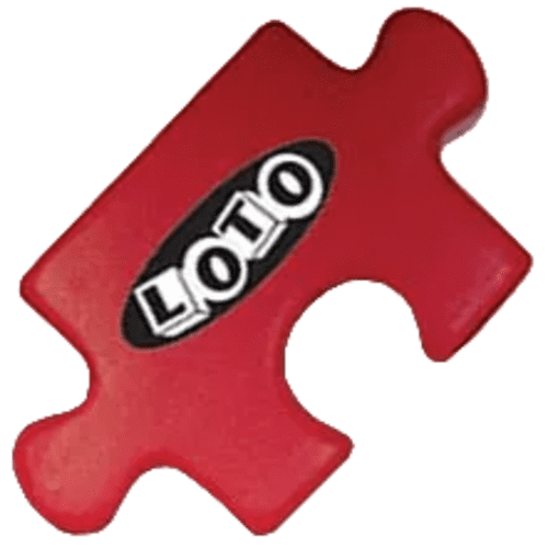 Stress Jigsaw Piece in Red