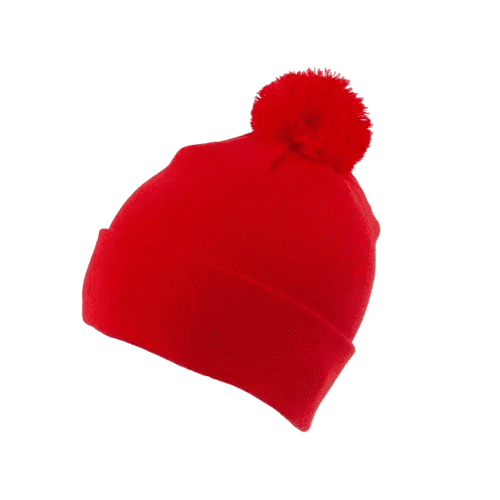 Bobble Hats in Red