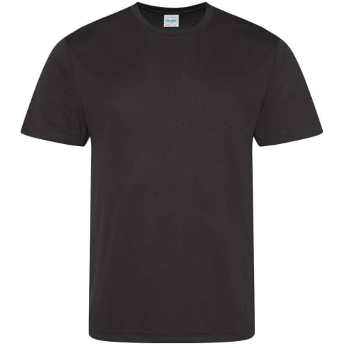 Promotional AWD Cool Tech Performance T-Shirts in Jet Black from Total Merchandise