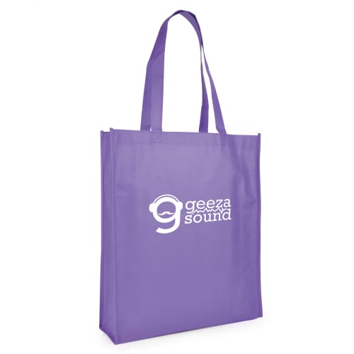 Recyclable Non Woven Shopper Bags in Purple