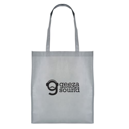 Recyclable Non Woven Shopper Bags in Grey