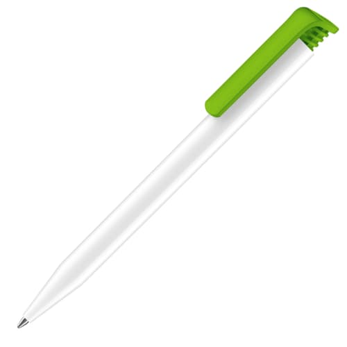 Super Hit Ballpen in White/Lime Green 376