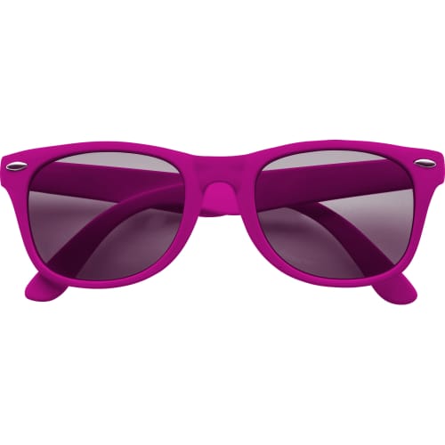 Logo branded Sunglasses in pink available from Total Merchandise