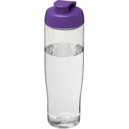 700ml Tempo Sports Bottles in Clear/Purple