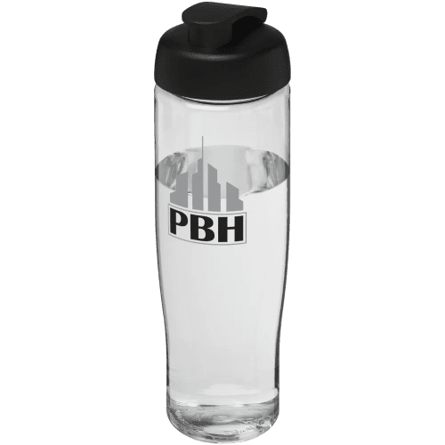 700ml Tempo Sports Bottles in Clear/Black