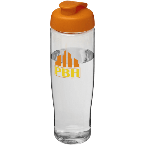 700ml Tempo Sports Bottles in Clear/Orange