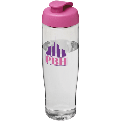 700ml Tempo Sports Bottles in Clear/Pink