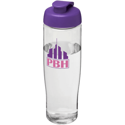 700ml Tempo Sports Bottles in Clear/Purple