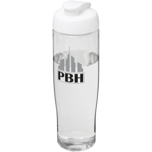 700ml Tempo Sports Bottles in Clear/White