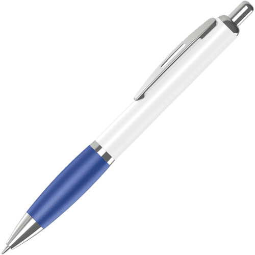 Custom Printed Contour 360 Wrap Ballpens in Blue from Total Merchandise