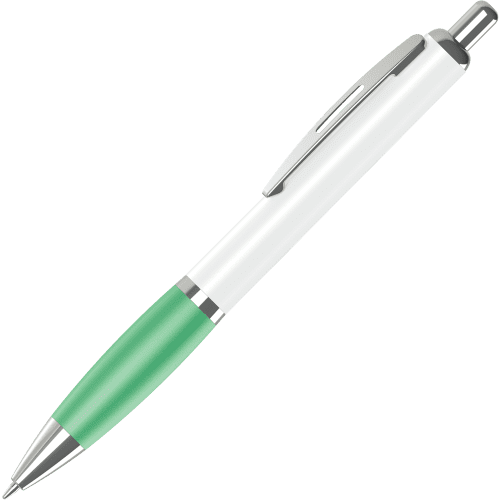 Promotional Contour 360 Wrap Ballpens in Green Printed with a Design by Total Merchandise