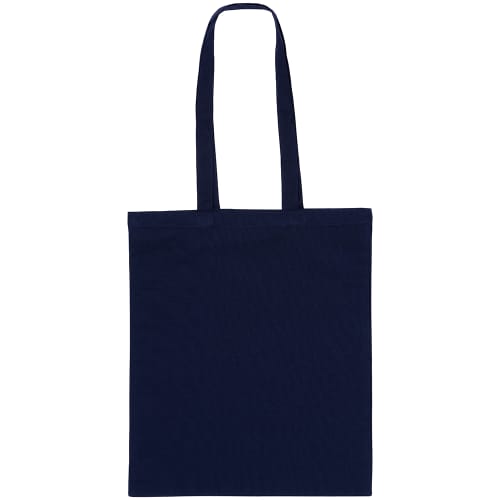 Logo printed tote bags in navy from Total Merchandise