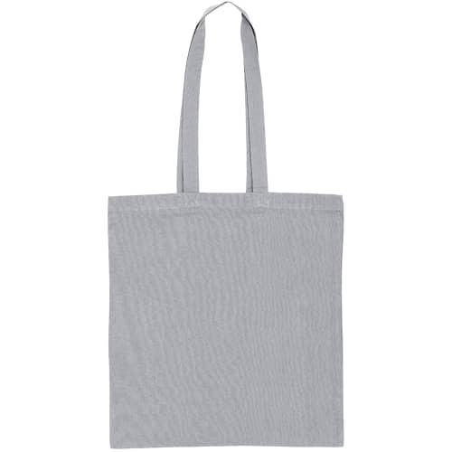 Coloured Cotton Tote Bags in Grey