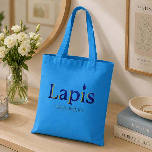 Lifestyle image of Coloured Cotton Tote Bags by Total Merchandise