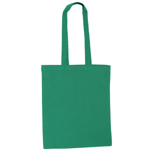Custom branded Coloured Cotton Tote Bags in Dark Green from Total Merchandise
