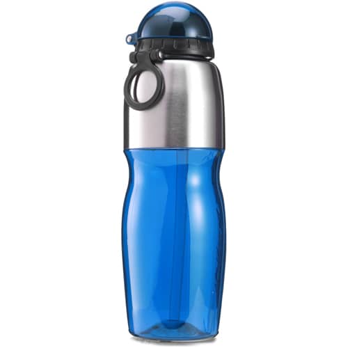 Custom printed 800ml Sports Bottles available in blue from Total Merchandise