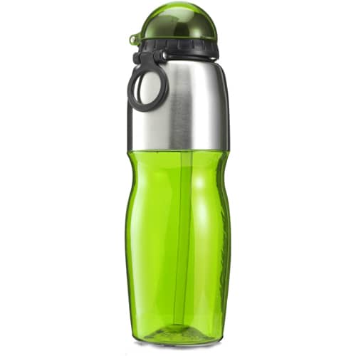 Custom branded 800ml Sports Bottles available in green from Total Merchandise