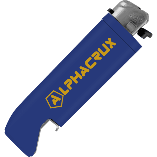 Promotional Blue Bottle Opener Lighters Printed with Your Logo from Total Merchandise