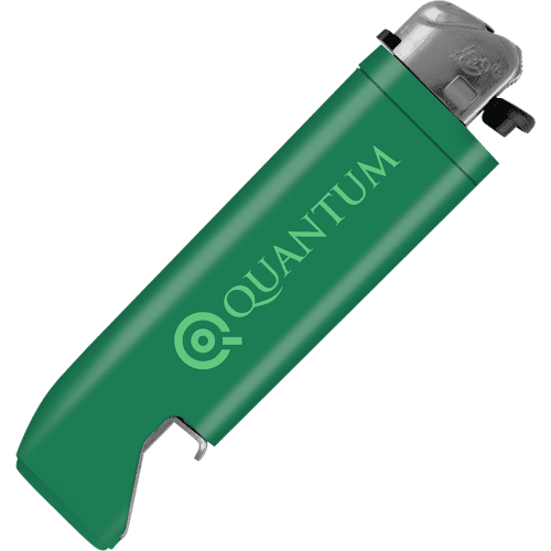 Promotional Green Bottle Opener Lighters Printed with Your Logo from Total Merchandise