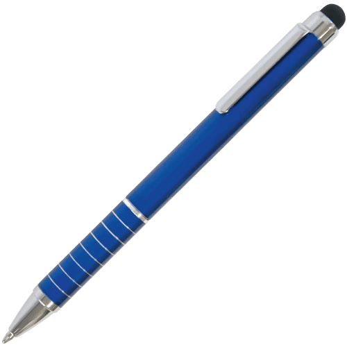 Soft Stylus Metal Ballpens in Blue