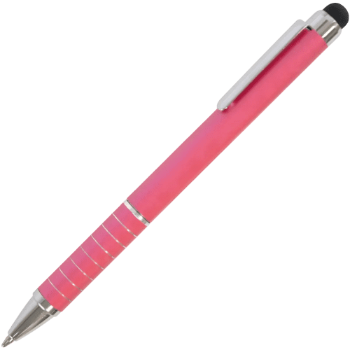 Soft Stylus Metal Ballpens in Pink