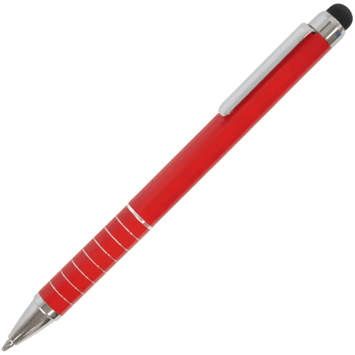 Soft Stylus Metal Ballpens in Red