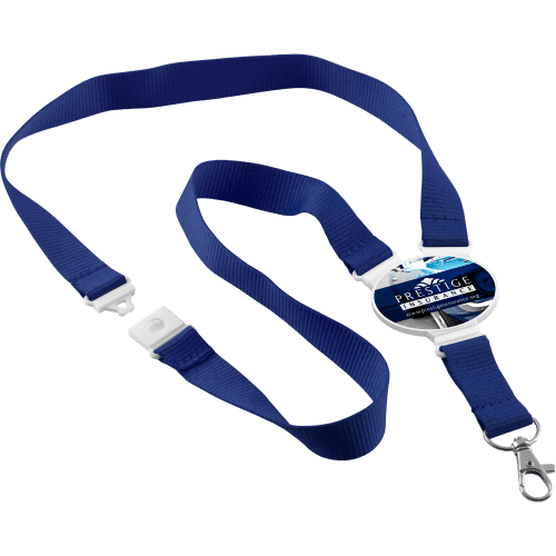 Oval Snap Lanyards in Blue