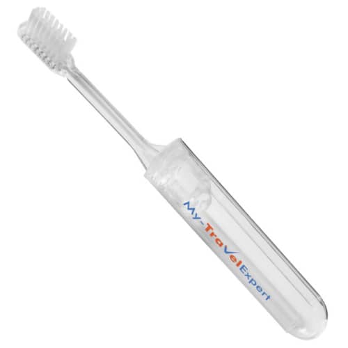 Travel Toothbrushes in Transparent Clear