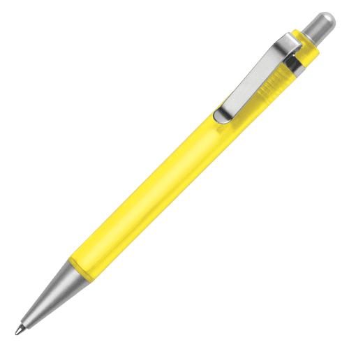 UK Printed Rodeo Frost Ballpens in Yellow from Total Merchandise