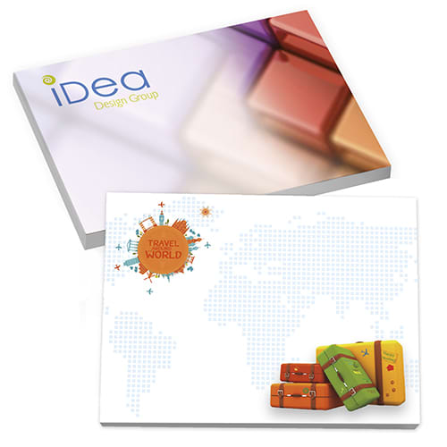 Branded Eco-friendly Value A7 BiC Sticky Notes Printed with a Design from Total Merchandise