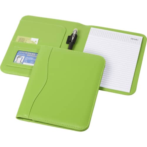 A5 Notepad Portfolios in Apple Green