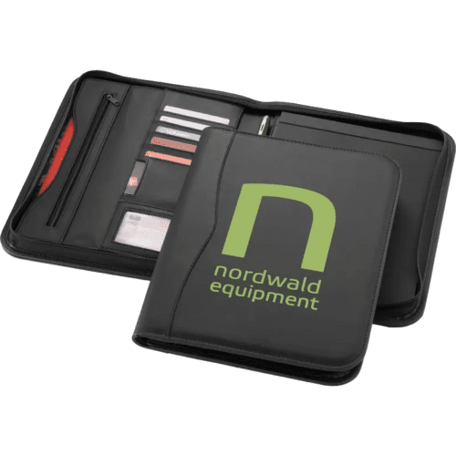 A4 Zipped Portfolios in Black