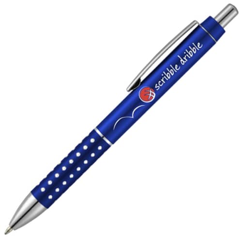 Bling Branded Ballpoint Pens in Royal Blue with Your Logo from Total Merchandise