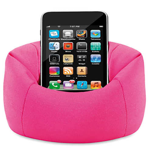Bean Bag Phone Holders in Pink