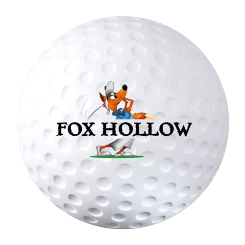 Custom printed Stress Golf Balls with a full colour logo printed to 1 side from Total Merchandise