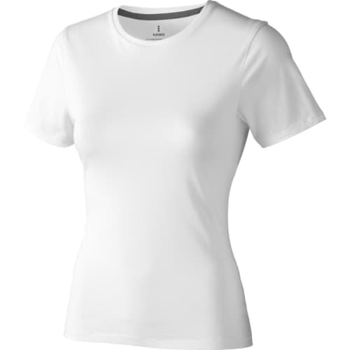 Custom Printed Ladies Cotton T-Shirts in White from Total Merchandise