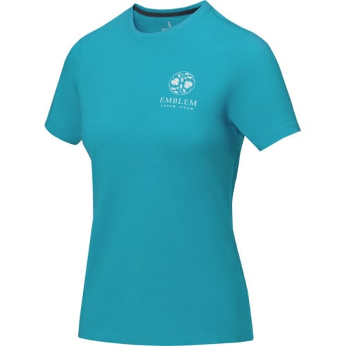 Ladies Cotton T-Shirts in Aqua