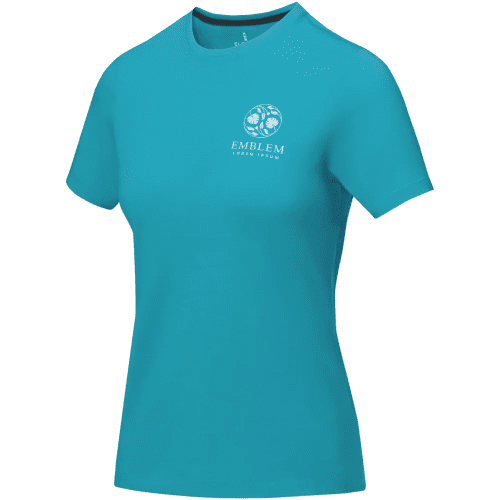 Ladies Coloured Cotton T-Shirts in Aqua